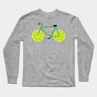 Lime Slice Bicycle Long Sleeve T-Shirt